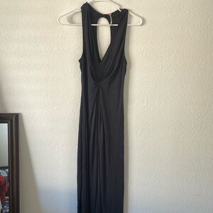 Free people long sleeveless dress grey sz S petite